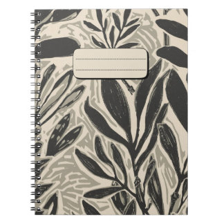 Carnet Feuilles et branches d'eucalyptus rustiques