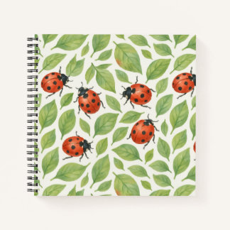 Carnet Feuilles et coccinelles
