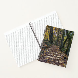 Carnet Feuilles mortes sur le sentier forestier Citation