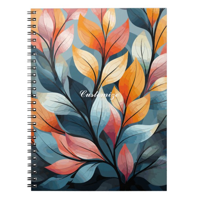 Carnet Feuilles multicolores Thunder_Cove  (Devant)