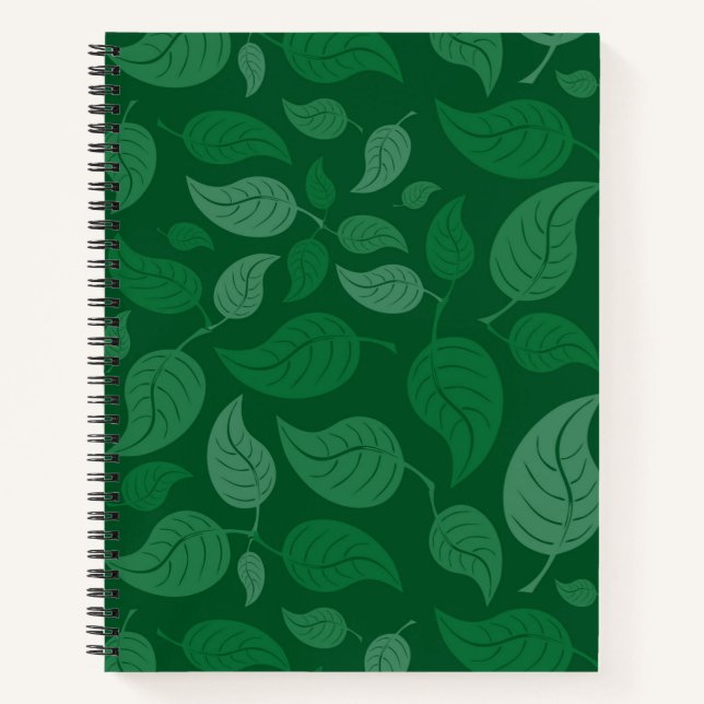 Carnet Feuilles verts (Devant)