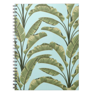 Carnet Feuilles vintages de bananes : Tropical Sans Seaml