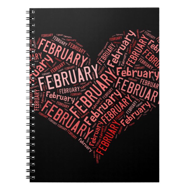 Carnet Février Coeur (Devant)