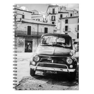 Carnet Fiat 500, cinquecento en Italie, cadeau classique