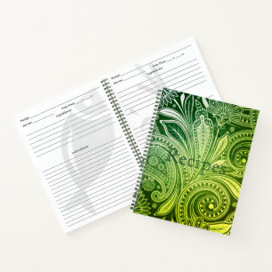 Carnet Fiche de recette personnalisée - Flore
