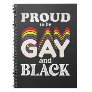Carnet Fier d'être gay et noir Fierté LGBT
