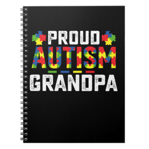 Carnet Fier grand-père autiste de sensibilisation à la fa