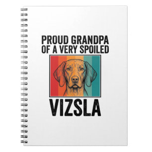 Carnet Fier grand-père Vizsla conception vintage amateur