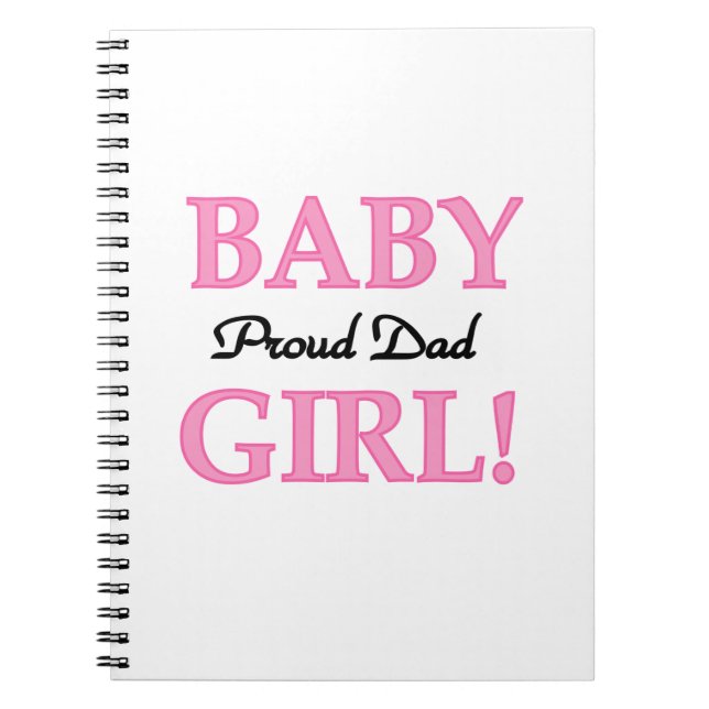 Carnet Fier Papa Bébé Fille Cadeaux (Devant)