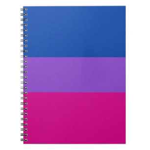 Carnet Fierté bisexuelle, rayures audacieuses, Fierté LGB