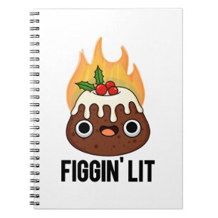 Carnet Figgin Lit Pun drôle de pudding de figue