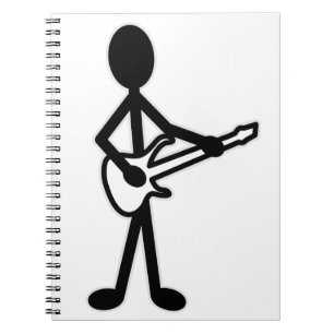 Carnet Figure de bâton guitariste