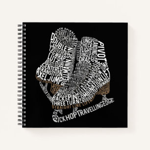 Carnet Figure Patinage Word Art Patinage sur glace