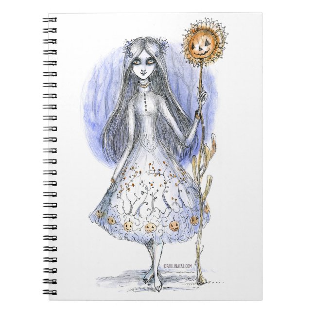 Carnet Fille avec Pumpkinflower (Devant)