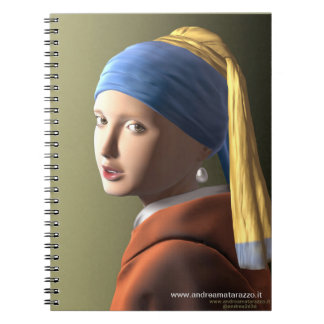 Carnet Fille avec une perle