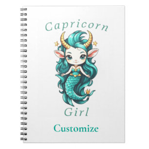 Carnet Fille Capricorne Sirène Thunder_Cove