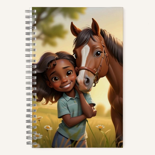 Carnet Fille & Cheval (Recto)