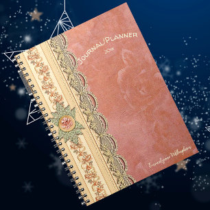 Carnet Fille Corail Rose Ivory Champagne Dentelle Votre N