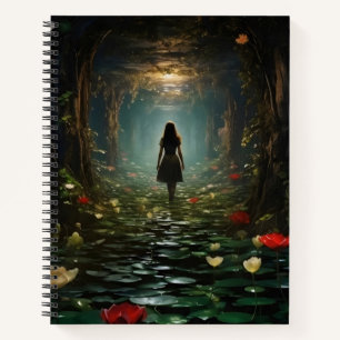 Carnet Fille dans un tunnel fantastique