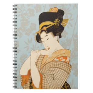 Carnet Fille de Geisha japonaise vintage en kimono