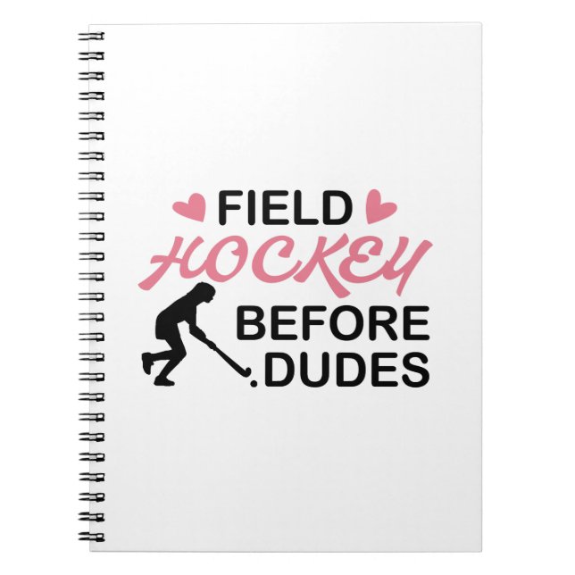 Carnet Fille de hockey sur gazon (Devant)