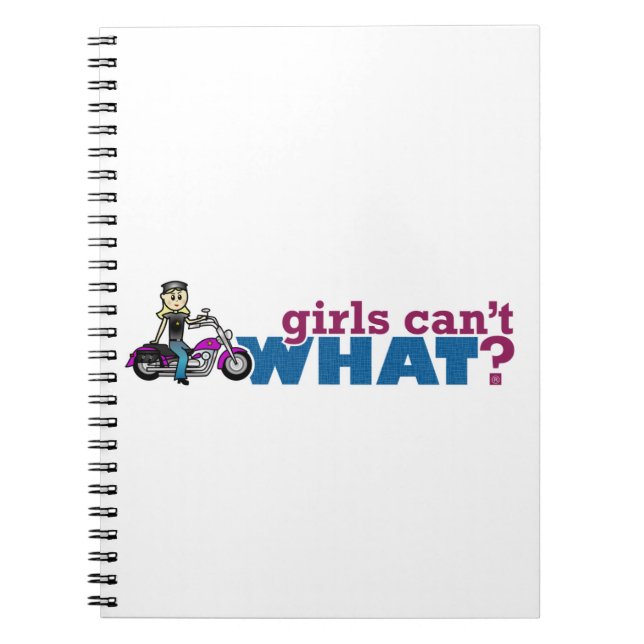 Carnet Fille de moto (Devant)