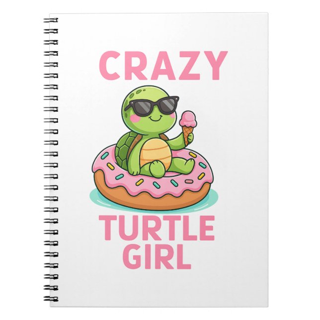 Carnet Fille de tortue (Devant)