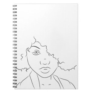 Carnet Fille des cheveux crépus