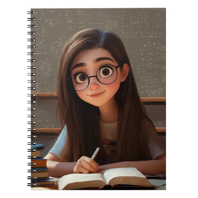 carnet fille mignonne (Devant)