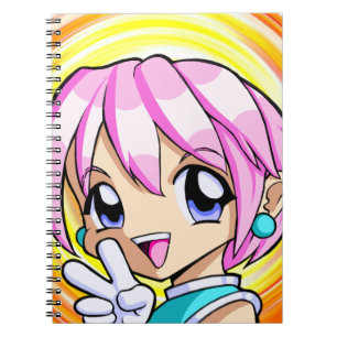 Carnet Fille mignonne d'Anime