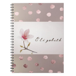 Carnet Fille Moderne Dotée Florale