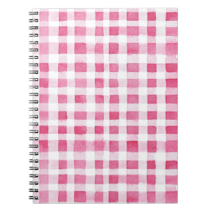 Carnet Fille Pink Plaid Stripes