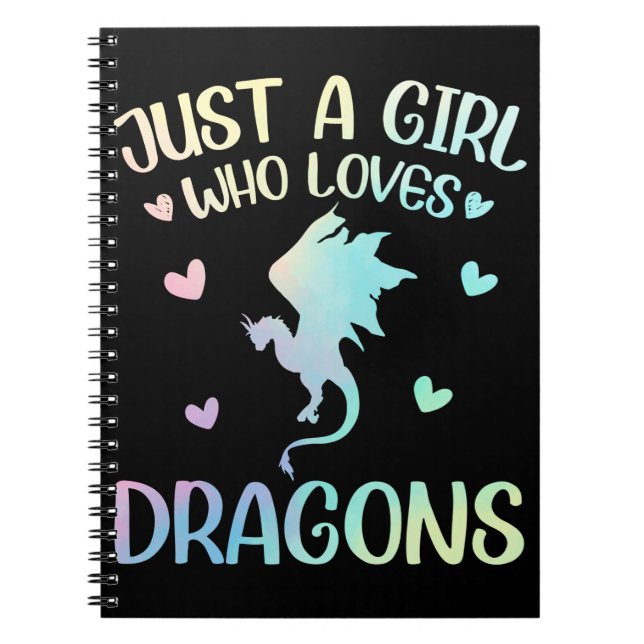Carnet Fille qui aime Dragon (Devant)