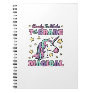 Carnet Filles 7e année retour à l'école licorne magique G