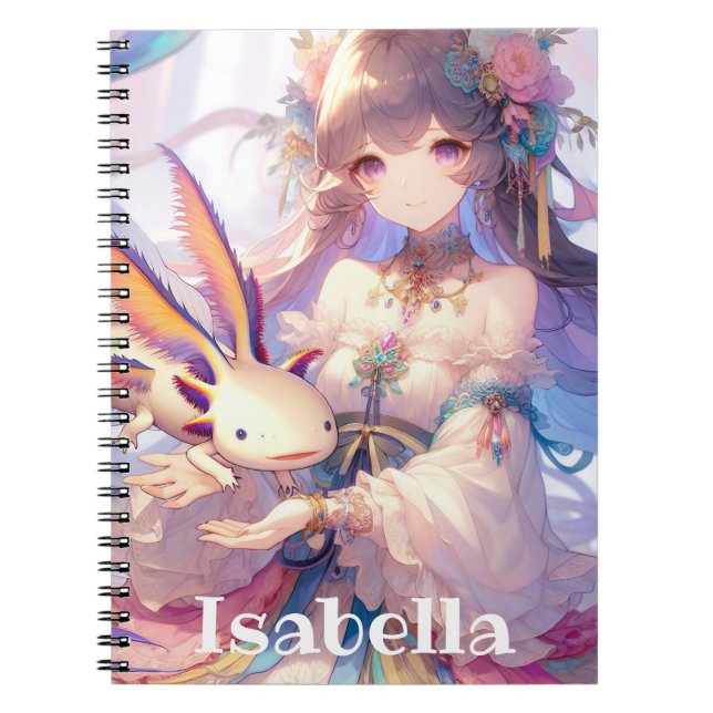 Carnet Filles Anime Personnalisées (Devant)