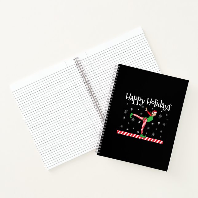 Carnet Filles Gymnastique Elfe de Noël (Intérieur)