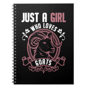 Carnet Filles mignonne Amoureux des animaux de chèvre
