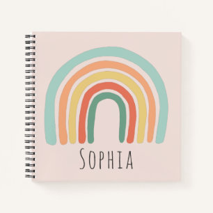 Carnet Filles mignonnes et Whimsical Boho Rainbow Kids