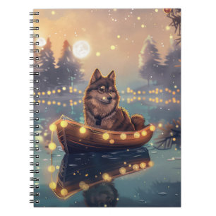 Carnet Finlandais Lapphund Noël Festive Voyage