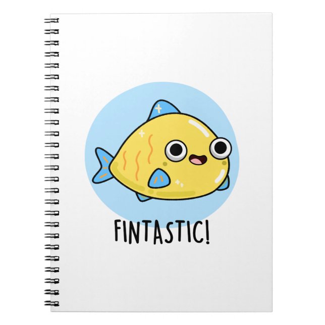 Carnet Fintastic Funky Fish Pun (Devant)