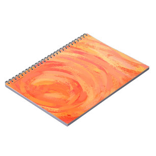 Carnet Fire Lake Orange Swirl