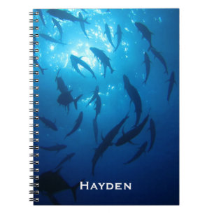 Carnet Fish Shoal and Sunlight Under the Sea Personnalisé