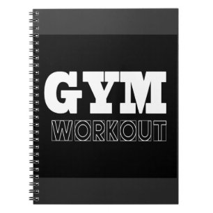 Carnet fitness de pompe d'entraînement de gym