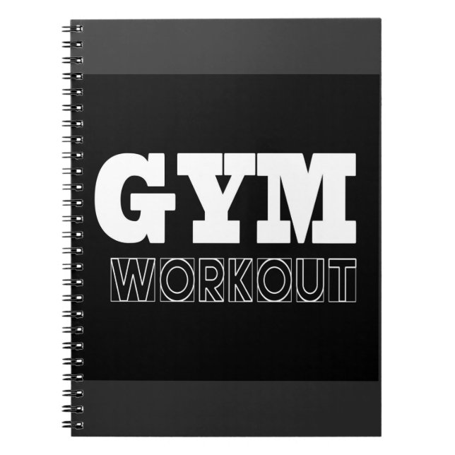 Carnet fitness de pompe d'entraînement de gym (Devant)