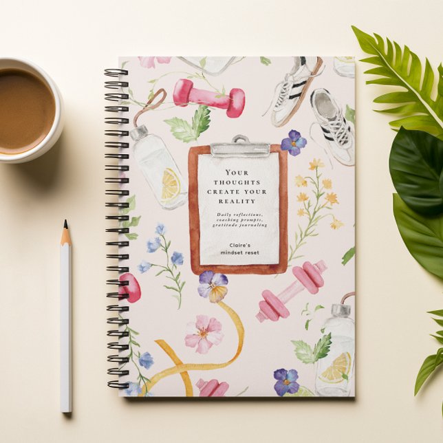 Carnet Fitness florale | Réinitialisation de l'état d'esp (Créateur téléchargé)