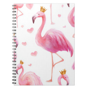 Carnet Flamant Couronné – Luxe Island Vibes