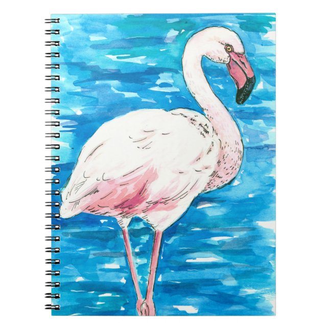 Carnet flamant rose (Devant)