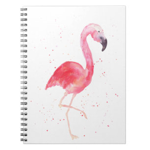 Carnet Flamant rose aquarelle