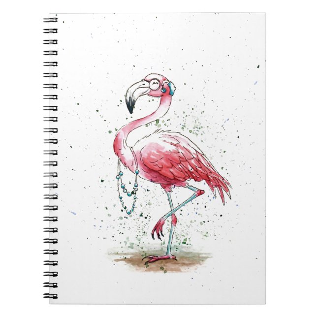 Carnet Flamant rose fabuleux (Devant)
