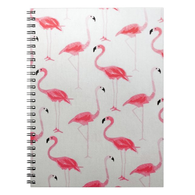 Carnet Flamant rose rose Flamant rose de dessin Artiste r (Devant)